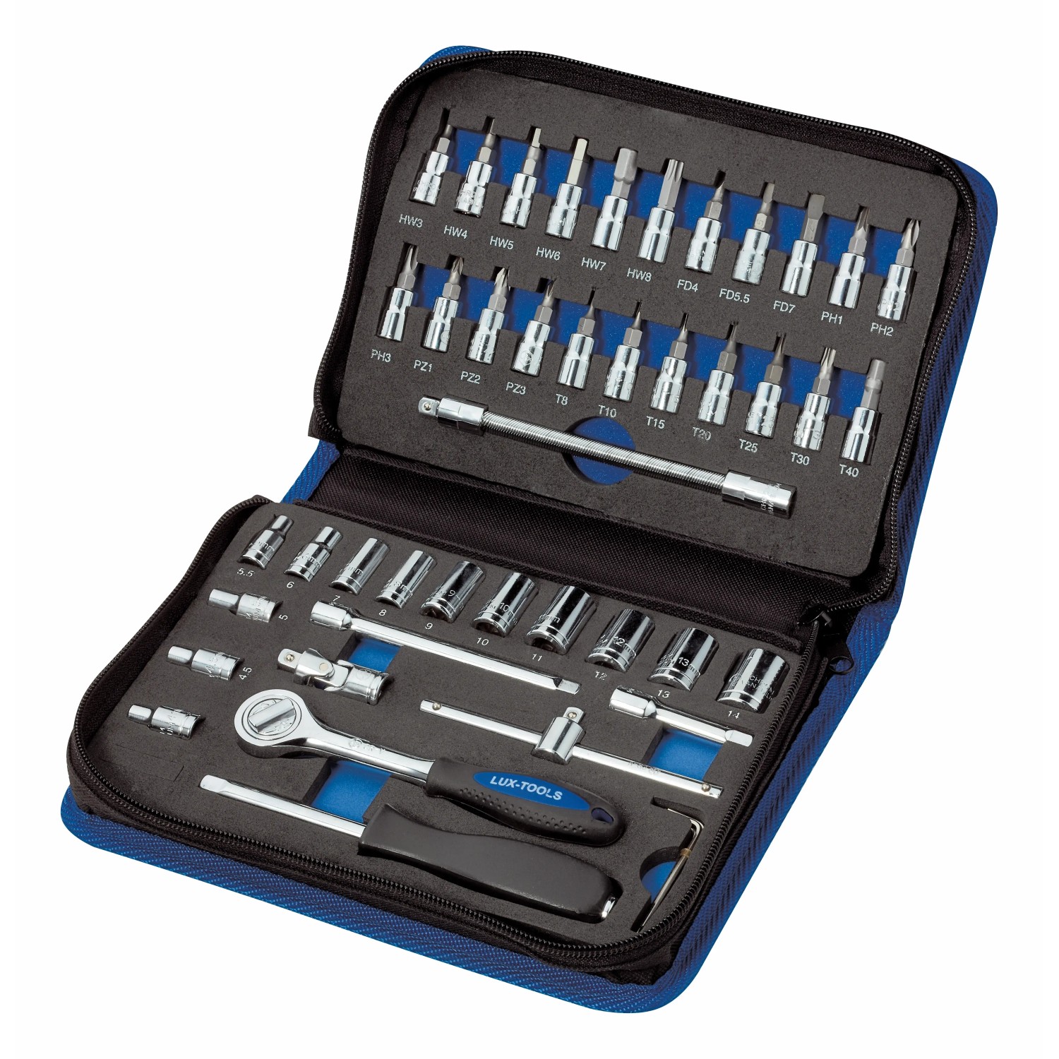 E-shop LUX-TOOLS Súprava nástrčných kľúčov Classic 45-dielna