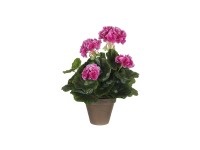 Mica Decorations Umelá kvetina pelargónia fialová 20 x 34 cm