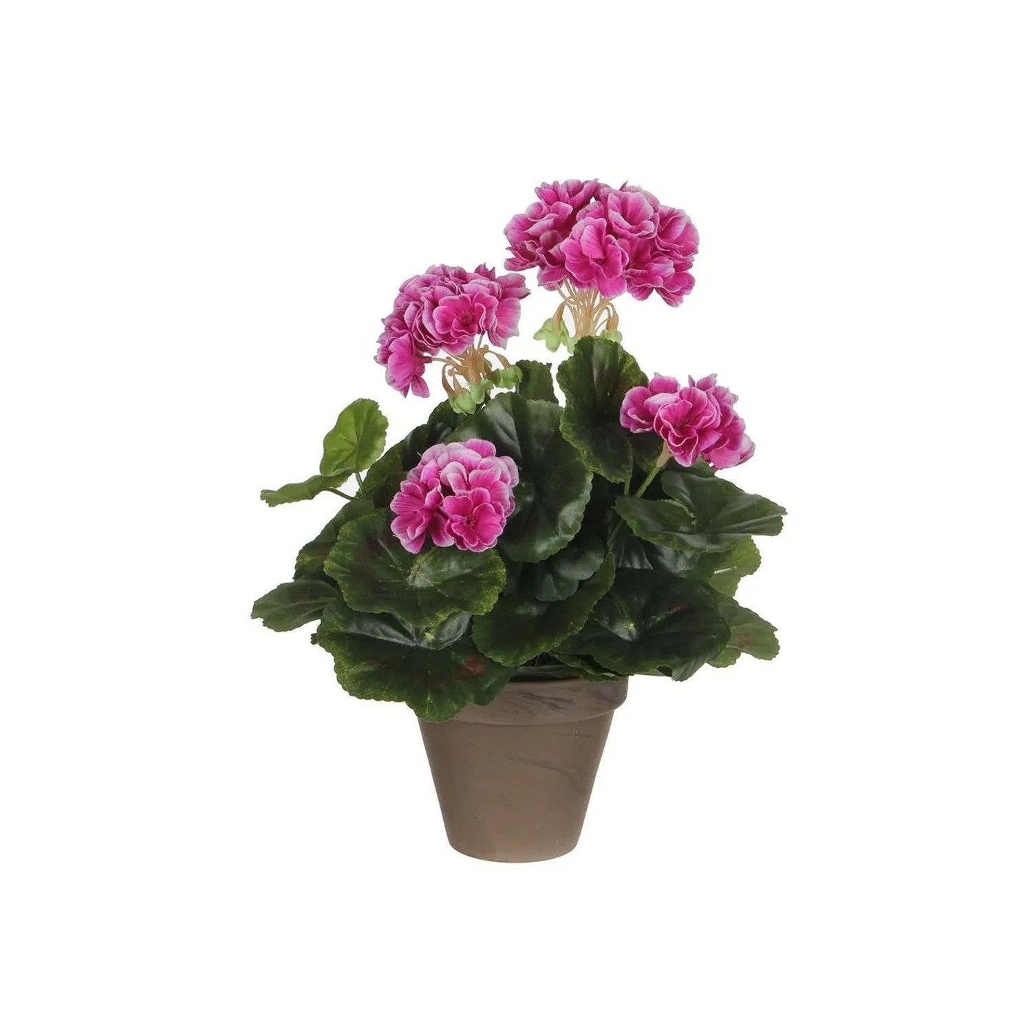 E-shop Mica Decorations Umelá kvetina pelargónia fialová 20 x 34 cm