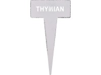 Záhradný zápich tymián, biely, 15 x 8 x 0,6 cm