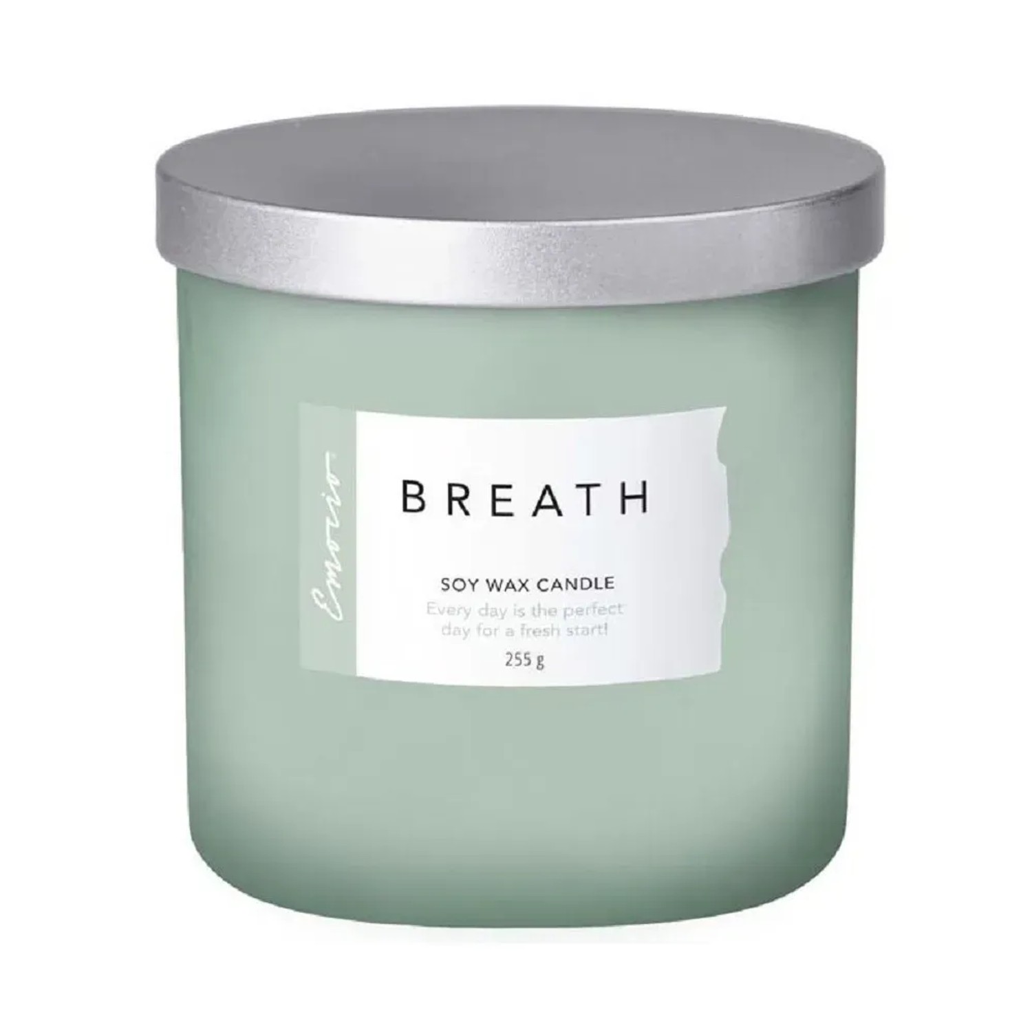 E-shop Emocio Sójová vonná sviečka v skle s viečkom Breath 255 g