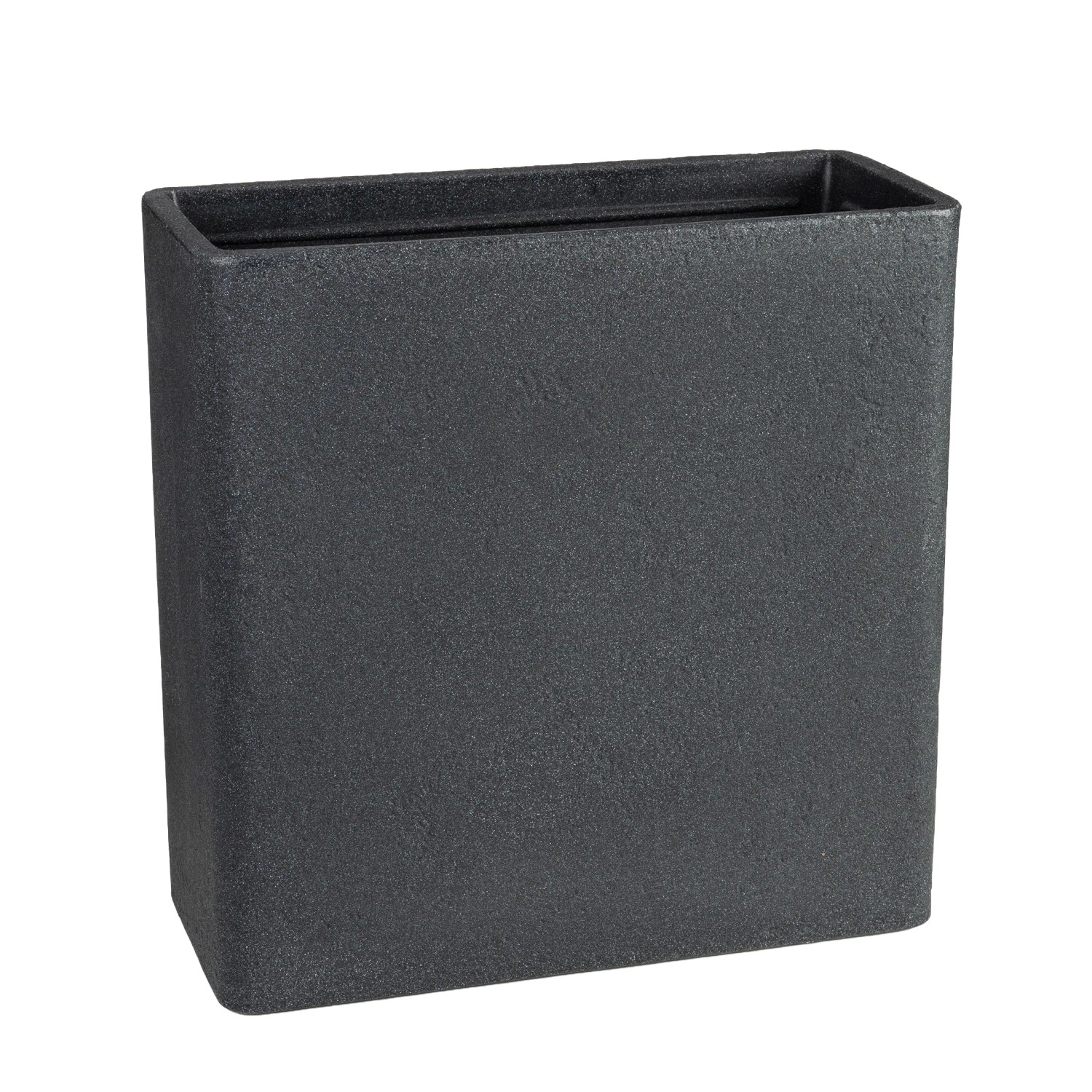 E-shop Scheurich Hranatý kvetináč C-Cube 455 Stony Black 58,5 x 24,5 x 58,5 cm
