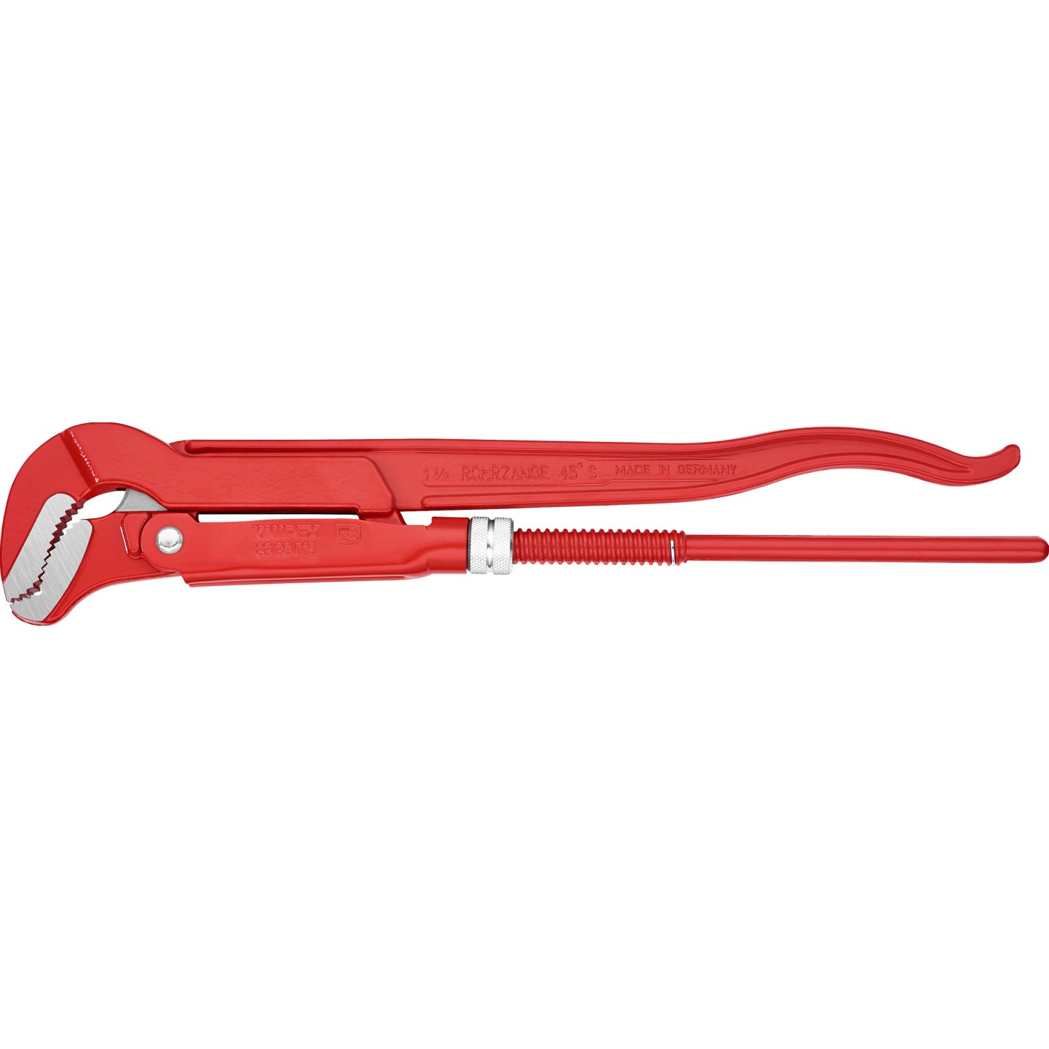 E-shop Knipex Hasák s čeľusťami v tvare S, červený práškový nástrek, 420 mm