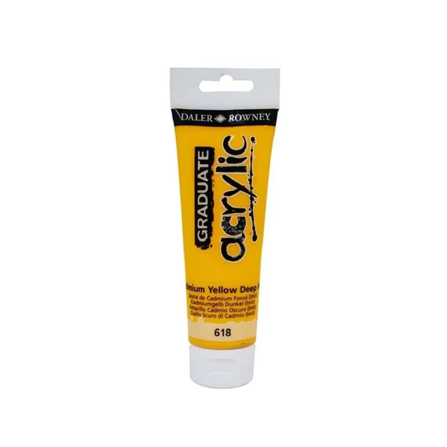 E-shop Daler Rowney Akrylová farba GRADUATE kadmium žlté tmavé, 120 ml