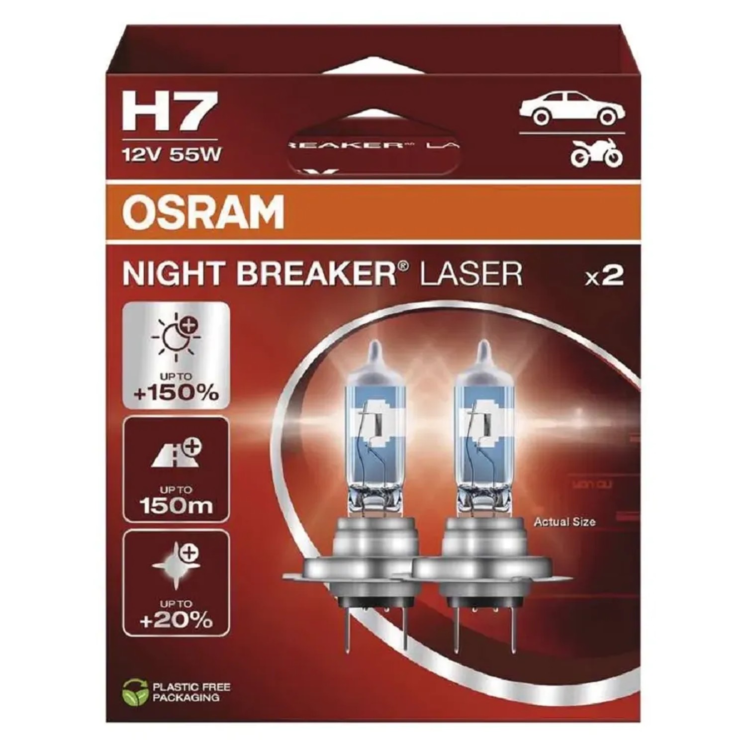 E-shop OSRAM Autožiarovka Night Breaker Laser NG H7, 55W, 12V, 2 ks