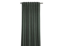 Sehlbach Záves so skrytými pútkami, štruktúra s bavlnou, tmavo zelený 245x135 cm