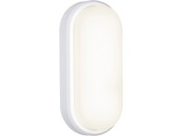 Oválne nástenné LED svietidlo OL, 18 W, 1400 lm, 4000 K, biela, 23 x 10,5 cm