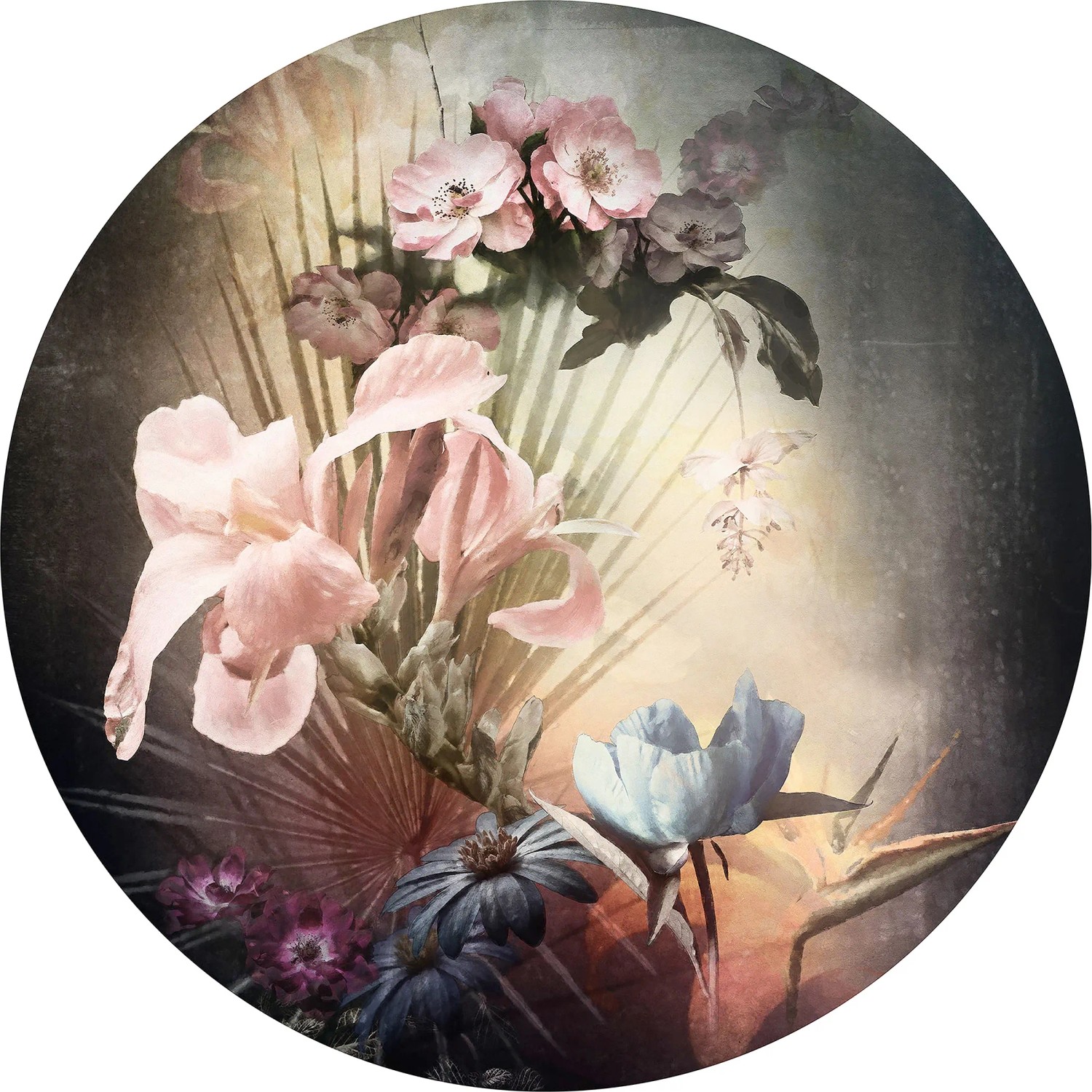 E-shop Komar Samolepiaca vliesová fototapeta Dot Flemish Flowers pr. 125 cm
