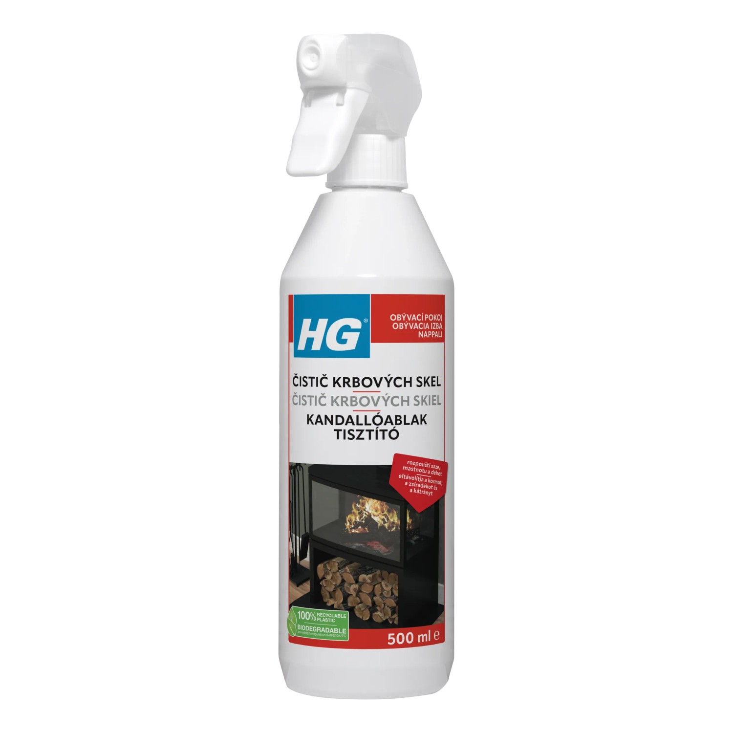 E-shop HG Čistič krbových skiel 500 ml