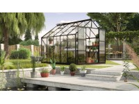 Vitavia Skleník Uranus 8300 ESG 3 mm čierny práškovo lakovaný 257 x 321cm vr.LED