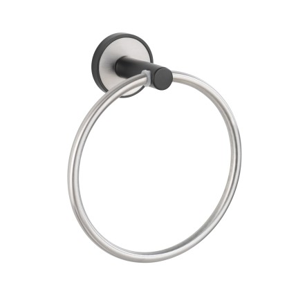 Wenko Kruh na uteráky Udine UV-Loc, matná strieborná, pr. 15 cm