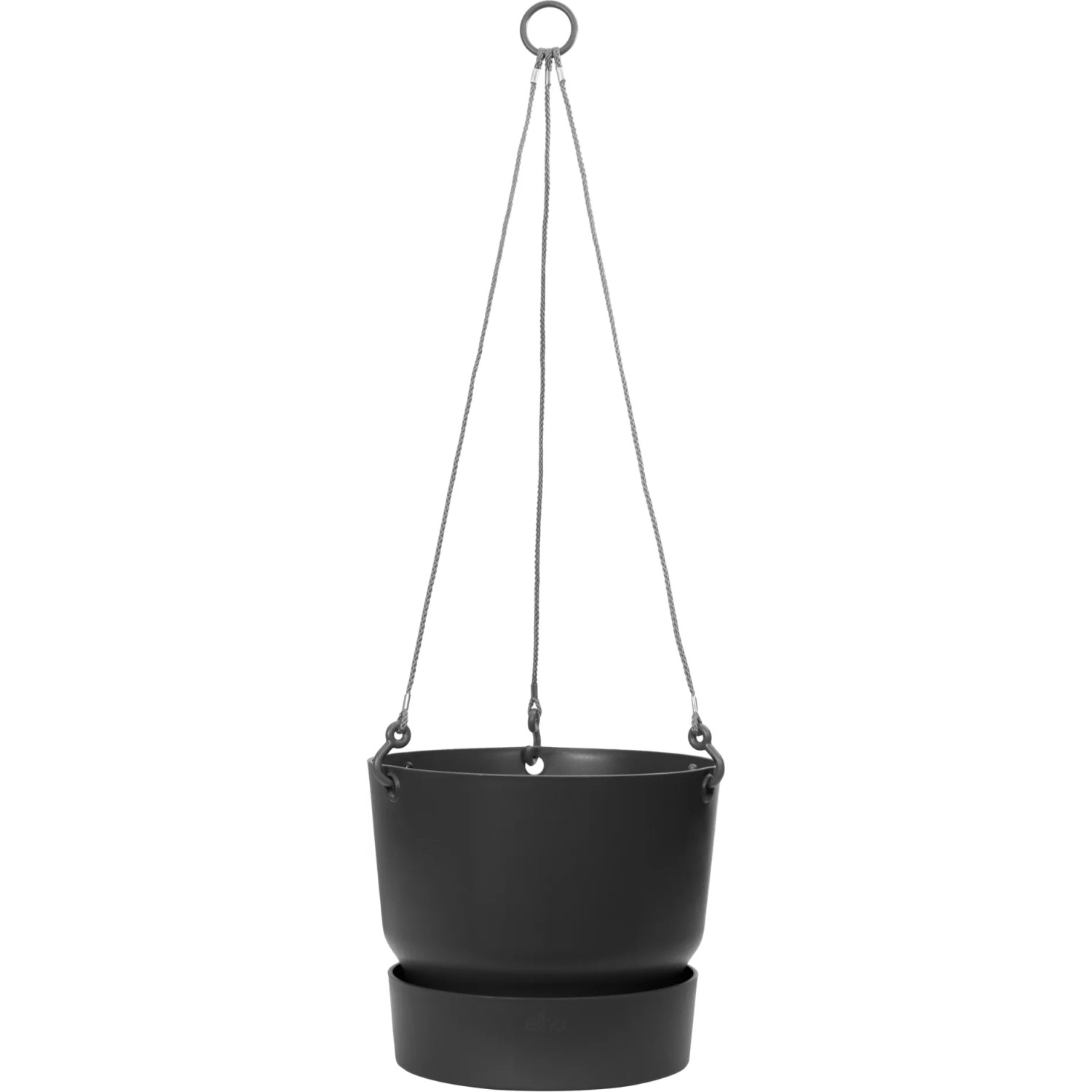 E-shop elho Závesný kvetináč Greenville čierny pr. 24 x 21 cm