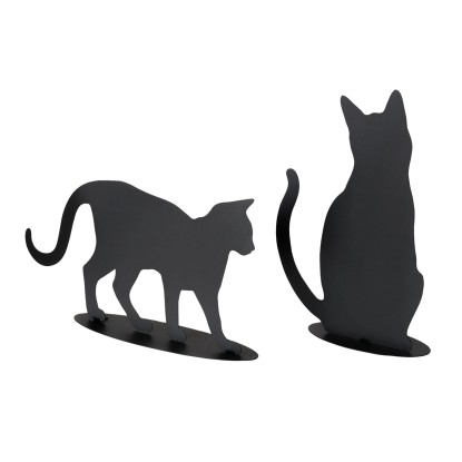Boltze Dekoratívna figúrka stojan Mačka čierna, rôzne druhy, 1 ks