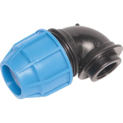 LUX-TOOLS Classic PE koleno 90° 32 mm s vnútorným závitom 24,1 mm (3/4")