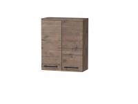 INTEDOOR Horná závesná skriňa BEE, úchyt čierny, š. 50 cm, dub Wellington