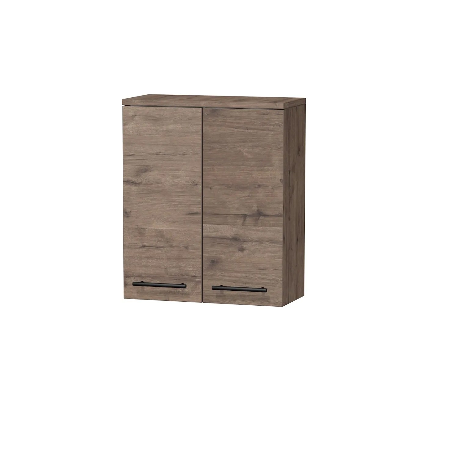 E-shop INTEDOOR Horná závesná skriňa BEE, úchyt čierny, š. 50 cm, dub Wellington