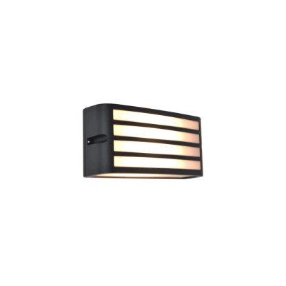 Lutec Vonkajšia nástenná lampa ZEBRA E27, max. 25 W, tm.sivá, 90 x 220 x 110 mm