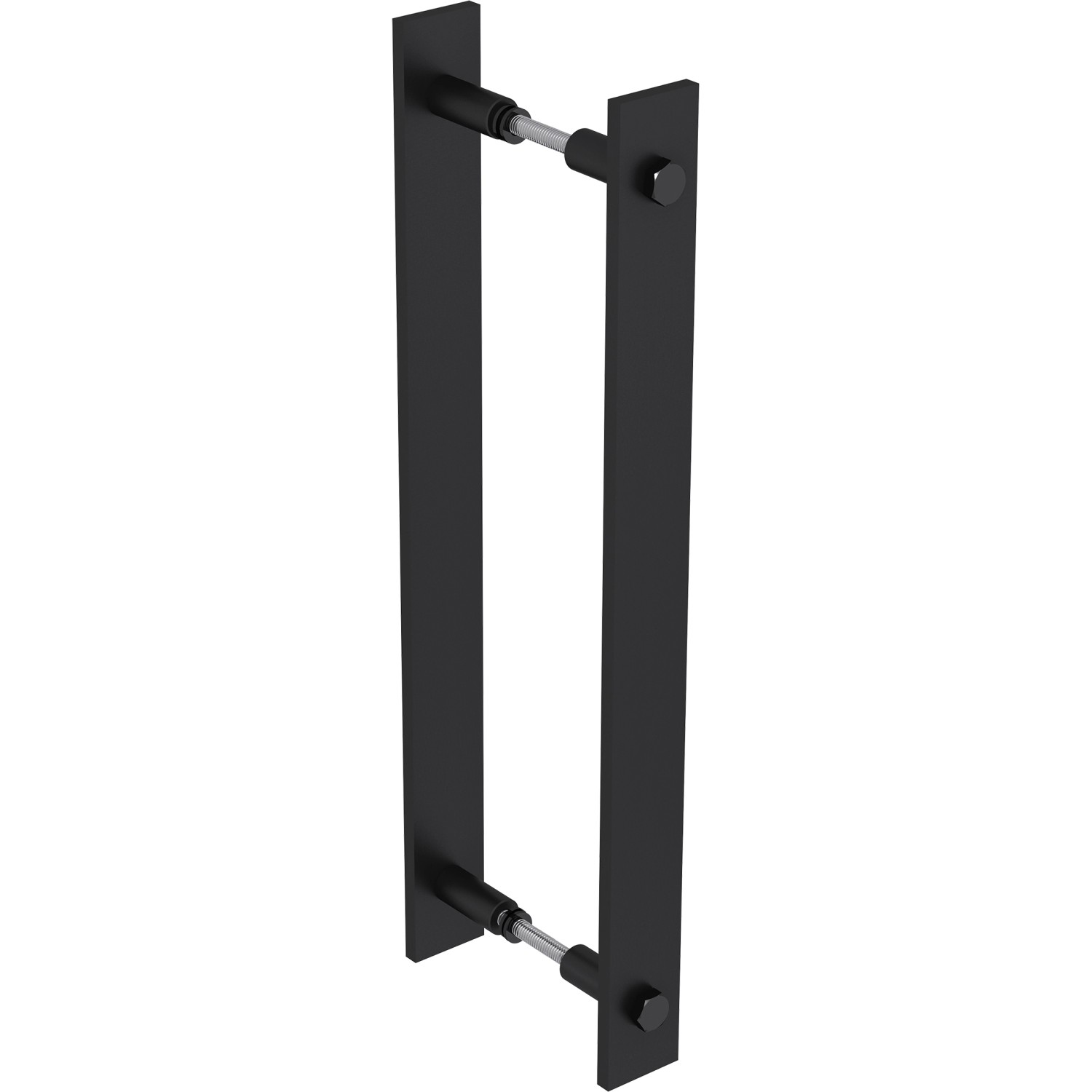 E-shop RADEX Dlhé madlo pre posuvné dvere oceľové čierne 32 x 356 mm, 2 ks