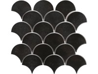 Euro Stone Keramická mozaika Castello Šupina čierna 29,2 x 30,3 cm Euro Stone Keramická mozaika Castello Šupina čierna 29,2 x 30,3 cm