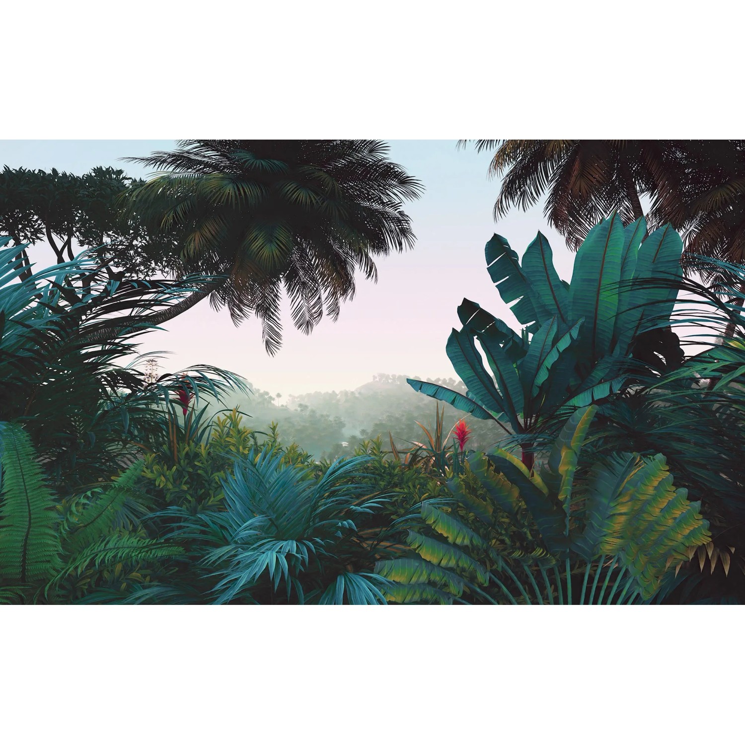E-shop Komar Vliesová fototapeta Jungle Morning 400 x 250 cm