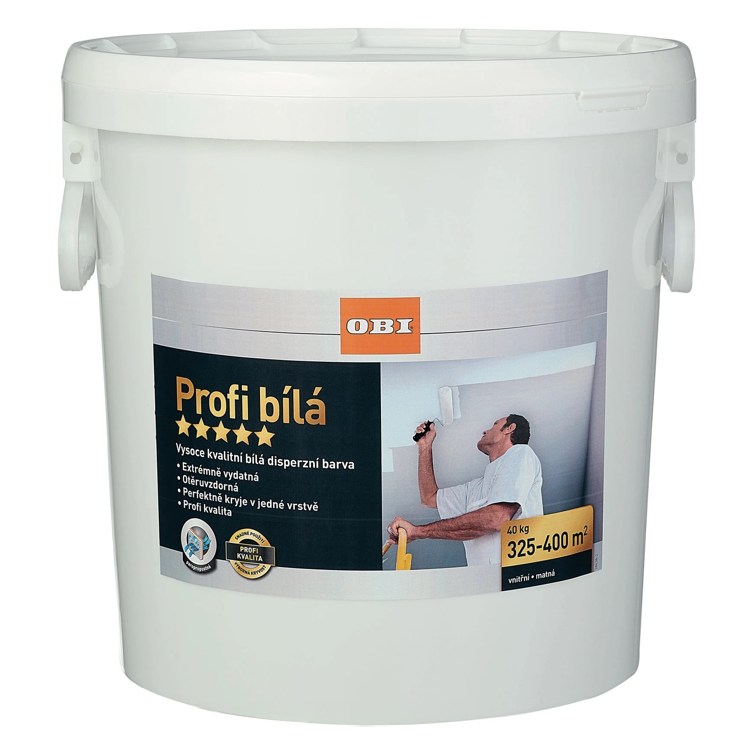 E-shop OBI Interiérová farba Profi biela matná 40 kg