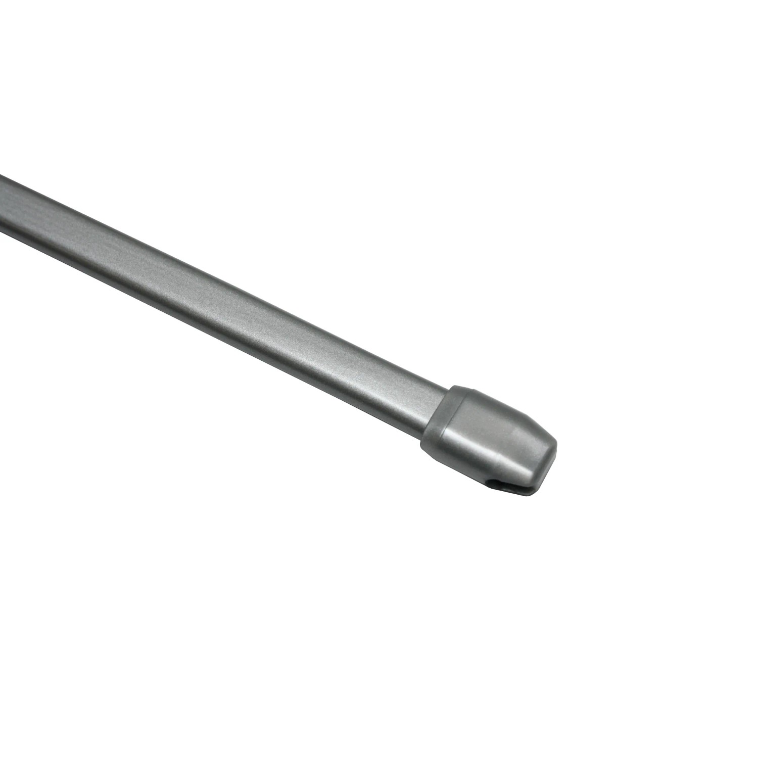 E-shop Gardinia Vitrážová tyč plochá oválna pr. 11 mm, strieborná matná 100-160 cm