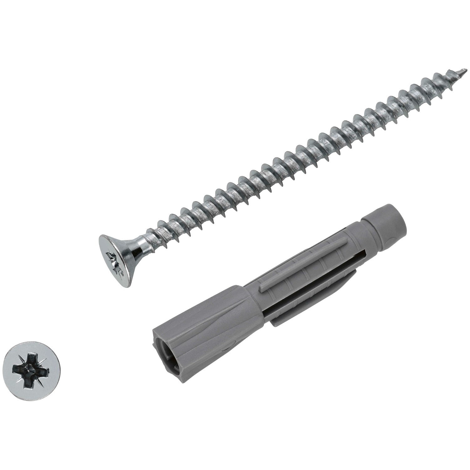 E-shop LUX-TOOLS Univerzálna hmoždinka pr. 8 x 46 mm, vr. skrutiek PZ3 6 x 70 mm, 6 ks