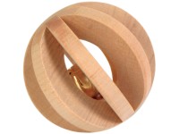 Trixie Lamelová drevená lopta so zvončekom priemer 6 cm