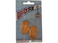 D.I.P. Háčik samolepiaci QF typ 2, plast, žltá, 2 ks