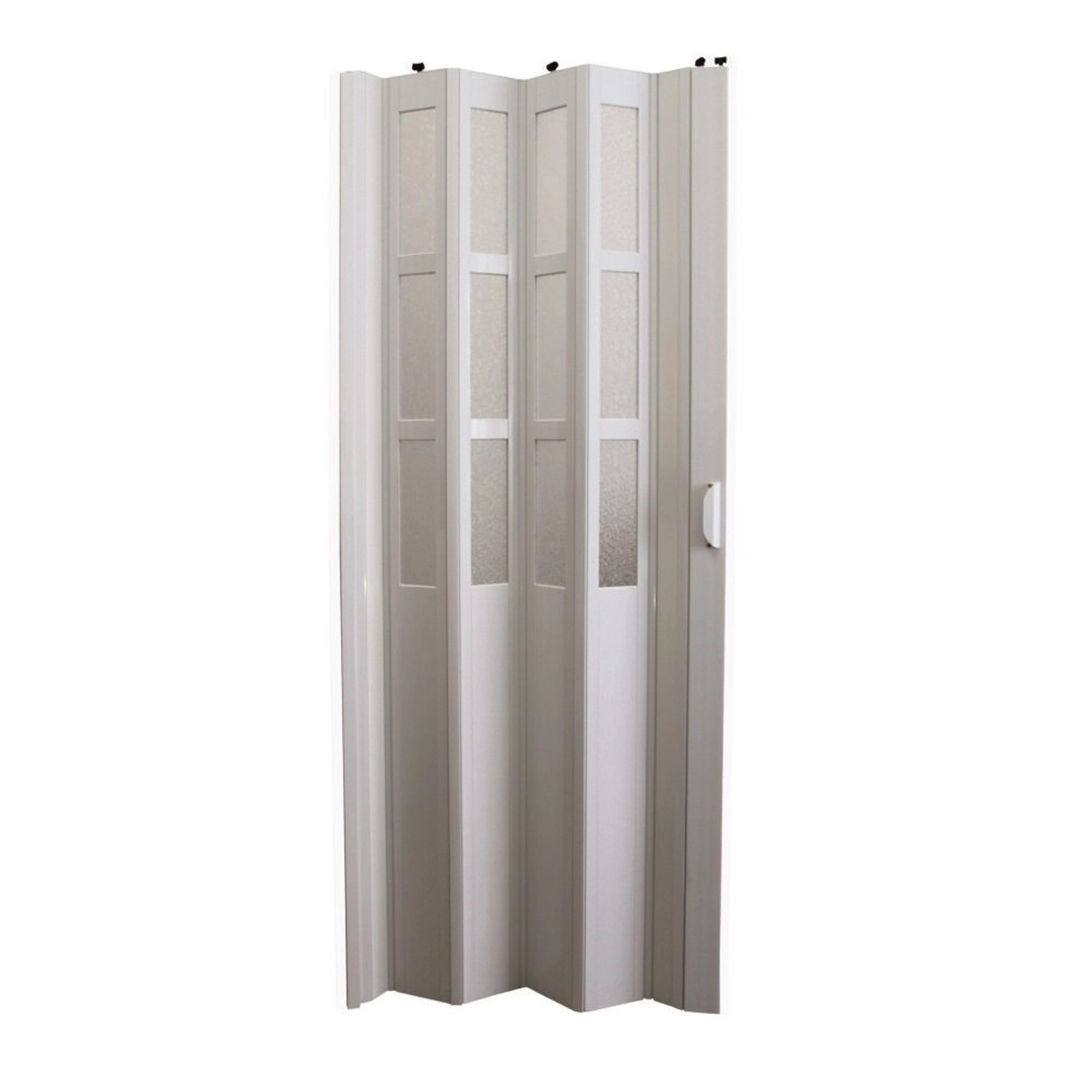 E-shop HOPA Plastové zhrňovacie dvere Lucie presklené breza 73 x 200 cm