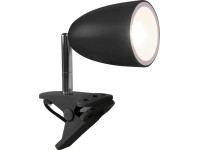 OBI LED lampa s klipom Vidorni čierna