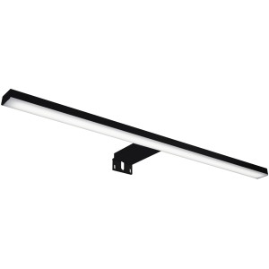 Čierne LED zrkadlové svetlo Maximus Esther, 50 cm, pre kúpeľňové zrkadlá a skrinky.