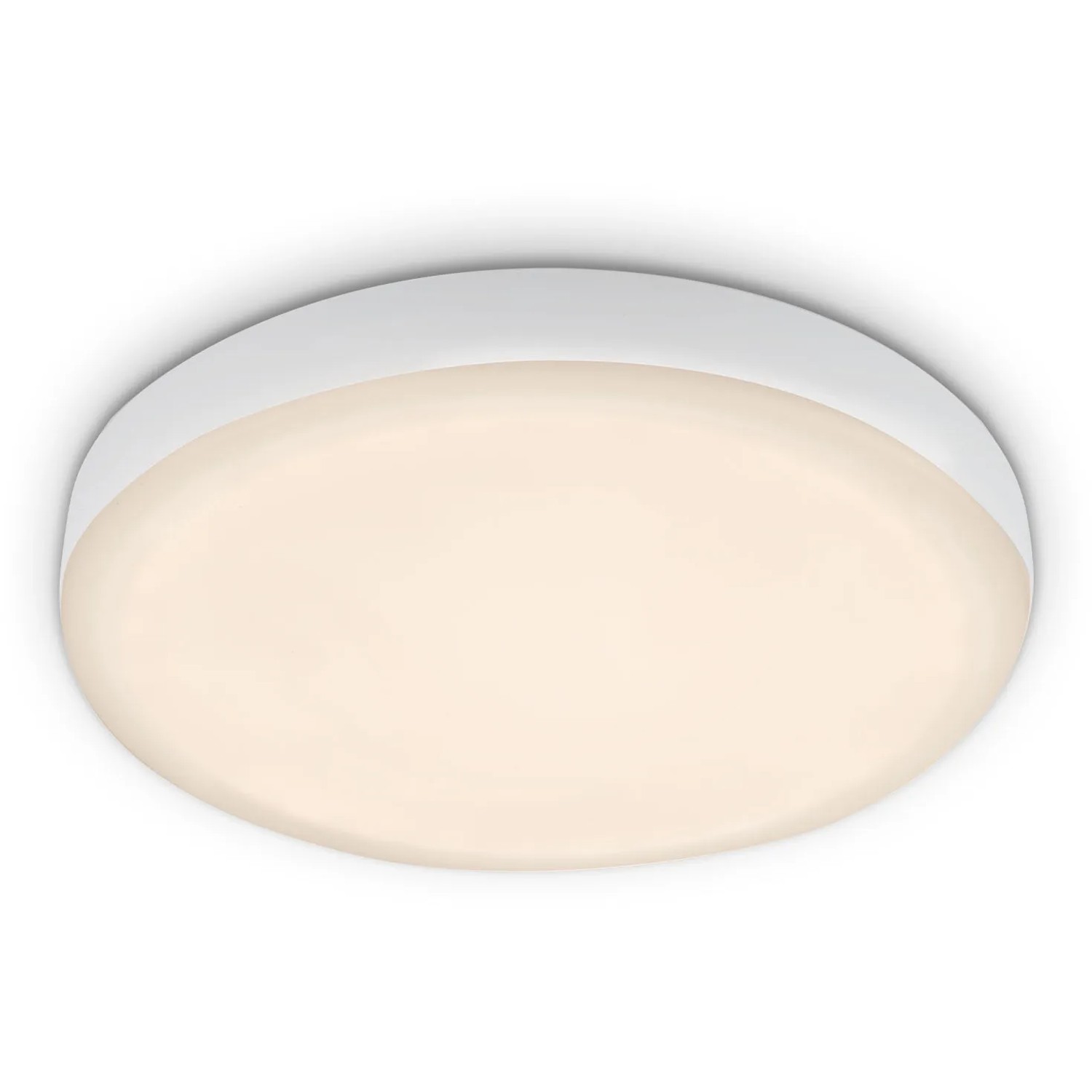 E-shop Briloner Vstavané LED svietidlo Plat biele, 1 ks, pr. 10 cm, teplé biele