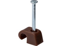 LUX Expresné príchytky pr. 4 mm - 7 mm hnedé, 50 ks