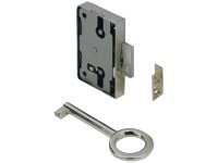 Hettich Zámok s drážkovanými zubami 60 mm x 53 mm x 8,7 mm pozinkovaná oceľ