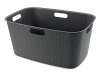 Curver Kôš na čisté prádlo Softex tmavo sivá, 59,4 x 39,7 x 27,4 cm, 45 l Curver Kôš na čisté prádlo Softex tmavo sivá, 59,4 x 39,7 x 27,4 cm, 45 l