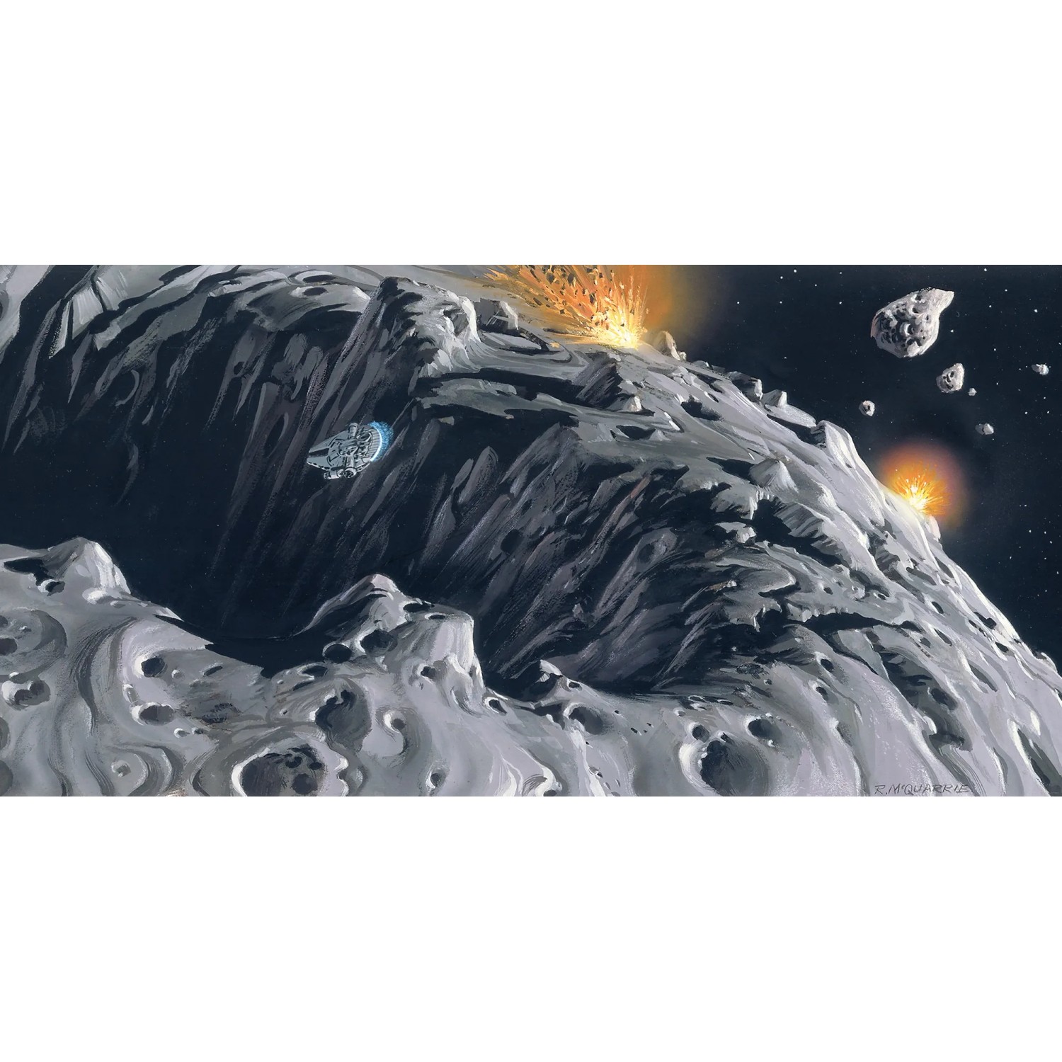 E-shop Komar Vliesová fototapeta Star Wars Classic RMQ Asteroid 500 x 250 cm