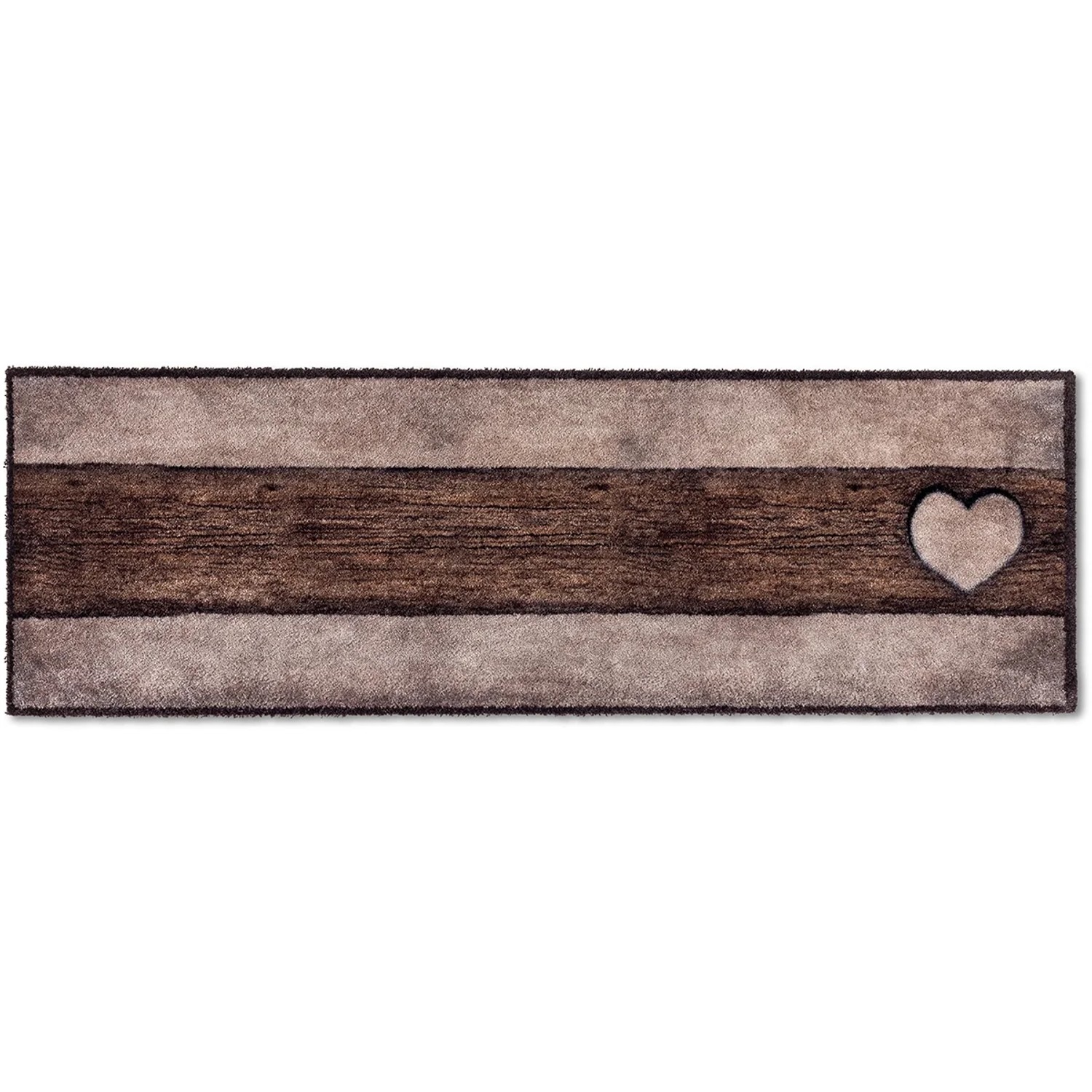 E-shop Astra Vstupná čistiaca rohož Pure & Soft, drevo srdca, 50 x 150 cm