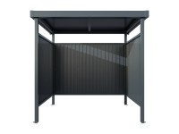 Floraworld Multifunkčný prístrešok SMOKE, antracitová, 204 x 214 x 214 cm