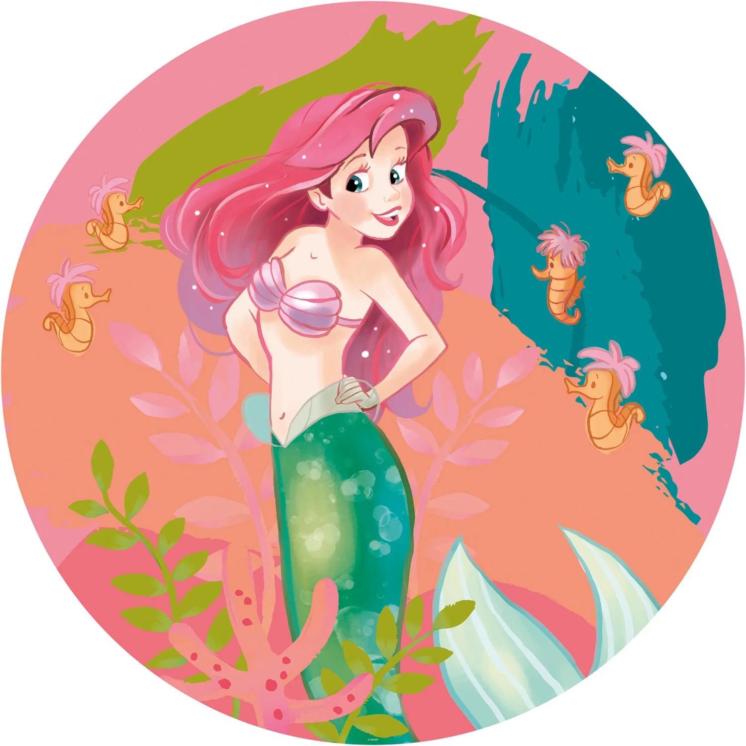 E-shop Komar Samolepiaca vliesová fototapeta Dot Ariel Happy Coral pr. 125 cm