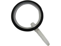 Gardinia Záclonové krúžky Kreta s klznou vložkou čierne 12 x 3 cm