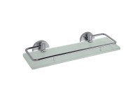 Bemeta Sklenená polička OMEGA s výklopnou hrazdou 300 x 55 x 130 mm