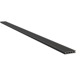 Kovalex WPC terasové dosky, antracit, matné, 2,6x14,5x300 cm, s ryhovaným povrchom.