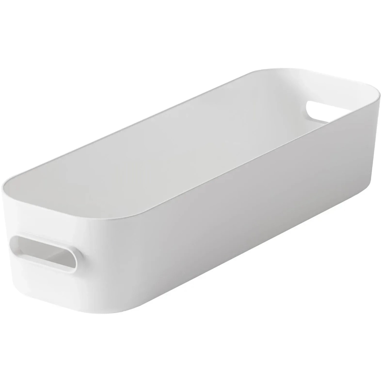 E-shop SmartStore Skladovací box Compact Slim biely 9,5 x 29 x 6,5 cm, 1,3 l