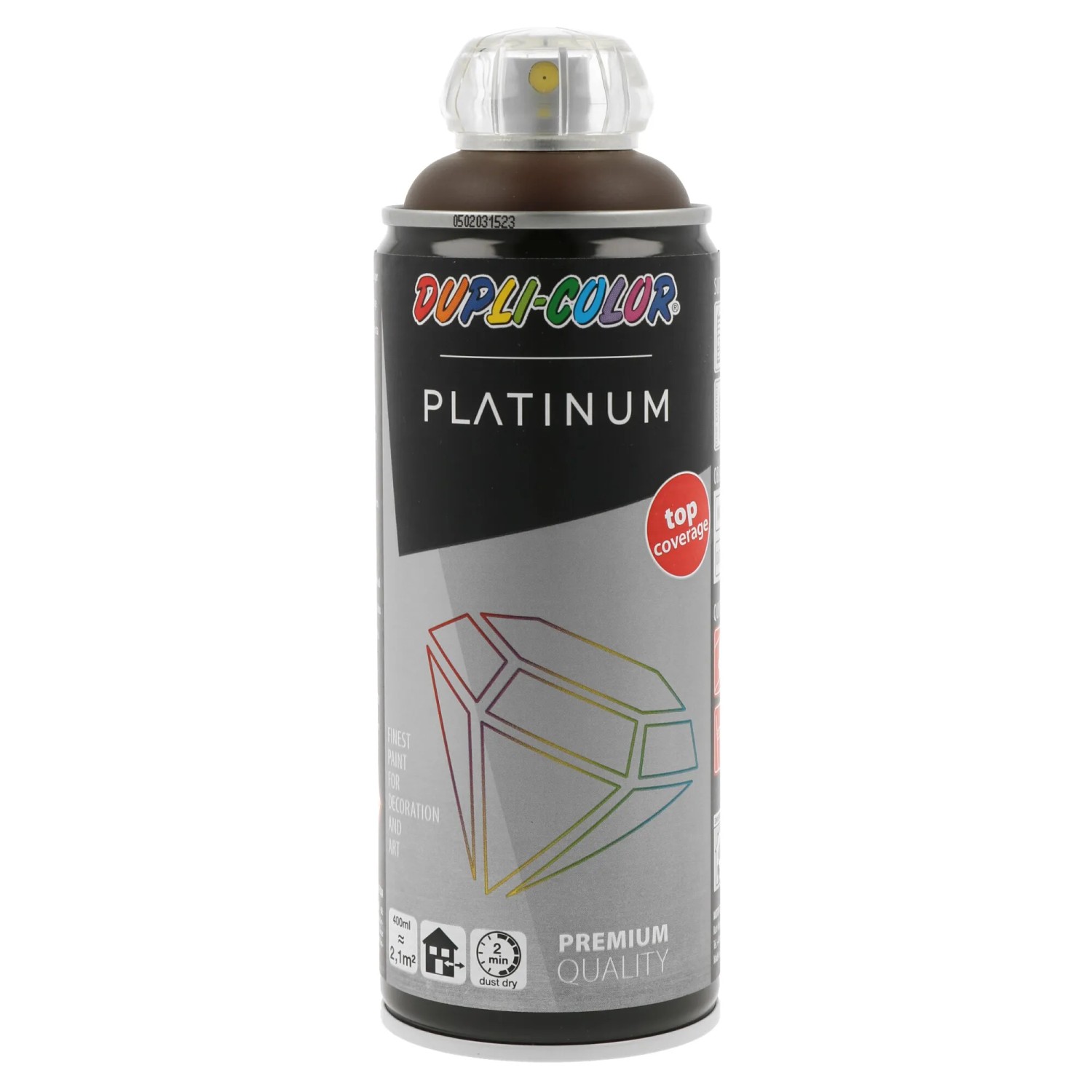 E-shop DUPLI-COLOR Lak v spreji PLATINUM hodvábne matný RAL8017 čokoládovo hnedá 400ml