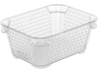 Keeeper Stohovací kôš Mirko DIN A7, 16 cm x 12 cm x 7 cm priehľadný