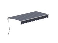 OBI Markíza s kĺbovými ramenami Aventura modro-sivá 300 x 200 cm