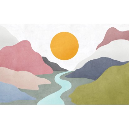 Komar Vliesová fototapeta Velvety Valley, 400 x 250 cm