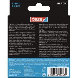 Tesa Ultra Power Under Water opravná páska, 1,5 m x 50 mm, čierna. Ideálne pre opravy pod vodou.