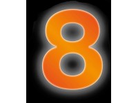 Conacord Reflexné domové číslo 8, oranžové, 8 cm